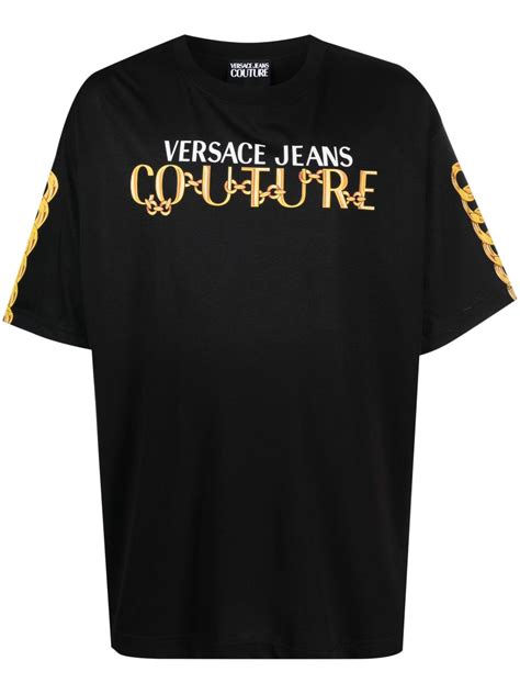 Versace Jeans Couture Chain Logo Cotton T